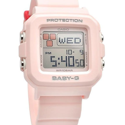 Casio Baby-G Plus digitalt rosa hartsband Quartz BGD-10L-4 100M damklocka med extra bandöglor
