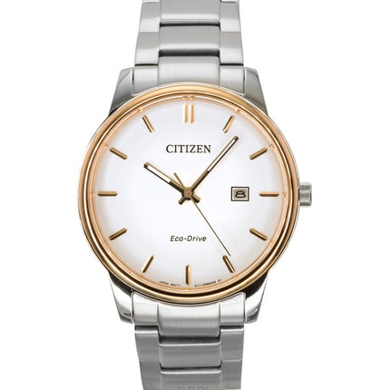 Citizen Eco-Drive rostfritt stål vit urtavla BM6979-74A herrklocka