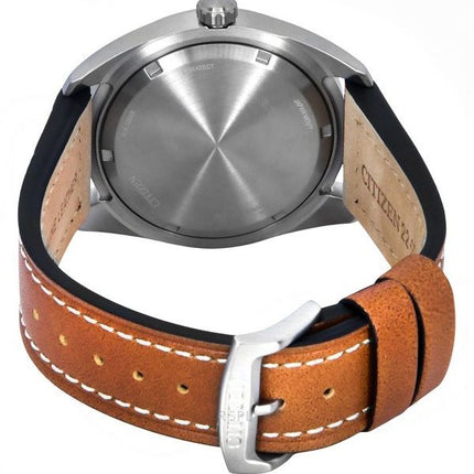 Citizen Eco-Drive Super Titanium Läderrem Grön Urtavla BM8560-11X 100M herrklocka