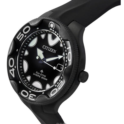 Citizen Promaster Eco-Drive Orca polyuretanarmband svart urtavla dykarklocka BN0235-01E 200M herrklocka
