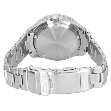 Citizen Promaster Marine rostfritt stål grön urtavla Eco-Drive dykarklocka BN0269-50W 200M herrklocka
