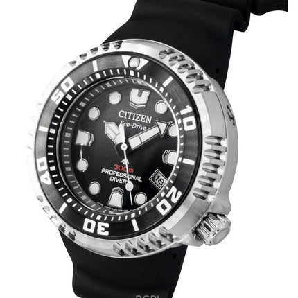 Citizen Promaster gummirem svart urtavla Eco-Drive dykarklocka BN1024-01E 300M herrklocka