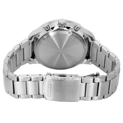 Citizen Eco-Drive kronograf rostfritt stål grön urtavla CA4500-91X 100M herrklocka