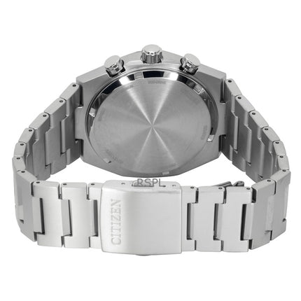 Citizen Zenshin Super Titanium Chronograph Green Dial Eco-Drive CA4610-85X 100M Herrklocka