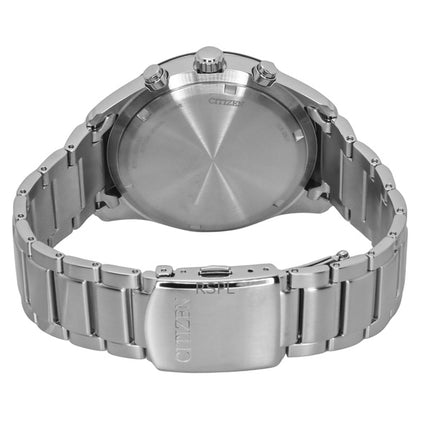 Citizen Eco-Drive kronograf rostfritt stål vit urtavla CA4674-58A 100M herrklocka