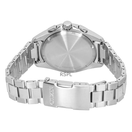 Citizen Sport lyxkronograf rostfritt stål ljusblå urtavla Eco-Drive CA4680-55L 100M herrklocka