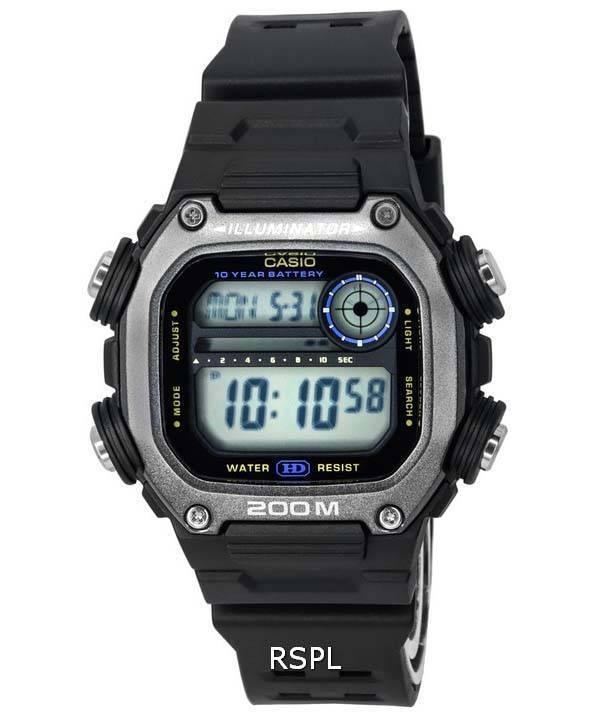 Casio Digital Sports Resin Armband Quartz DW-291HX-1A DW291HX-1 200M herrklocka
