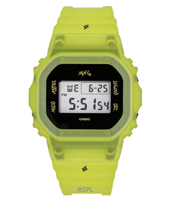 Casio G-Shock Digital J Balvin Resin Strap Quartz DWE-5600JB-1A9 200M Herrklocka