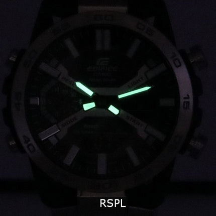 Casio Edifice Sospensione Mobile Link Black Dial Solar ECB-2000D-1A ECB2000D-1 100M herrklocka