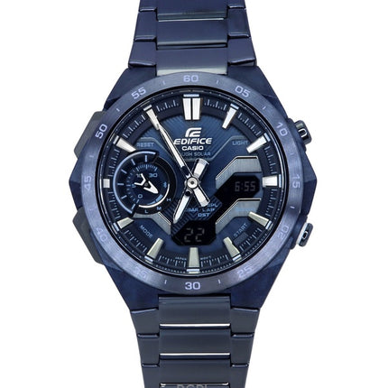 Casio Edifice Windflow Analog Digital Cool Blue Edition Smartphone Link Blue Dial Solar ECB-2200CB-2 100M herrklocka
