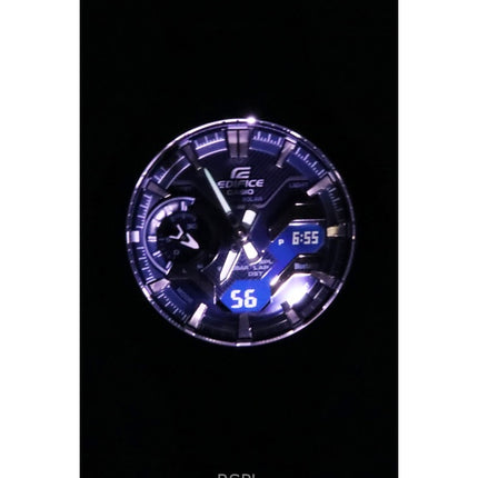 Casio Edifice Windflow Analog Digital Cool Blue Edition Smartphone Link Blue Dial Solar ECB-2200CB-2 100M herrklocka