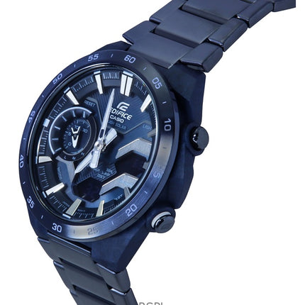 Casio Edifice Windflow Analog Digital Cool Blue Edition Smartphone Link Blue Dial Solar ECB-2200CB-2 100M herrklocka