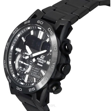Casio Edifice Sospensione Smartphone Link Bluetooth Analog Digital Black Dial Quartz ECB-40BK-1A 100 Herrklocka