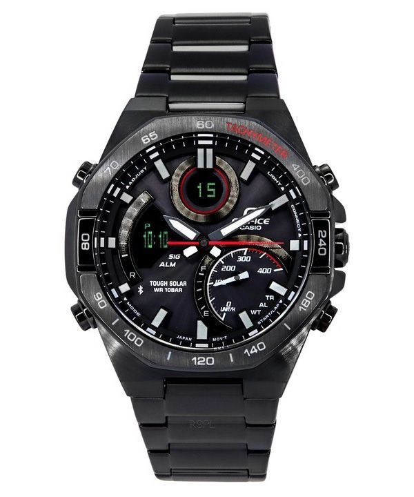 Casio Edifice Analog Digital Mobile Link Black Dial Tough Solar ECB-950DC-1A 100M herrklocka