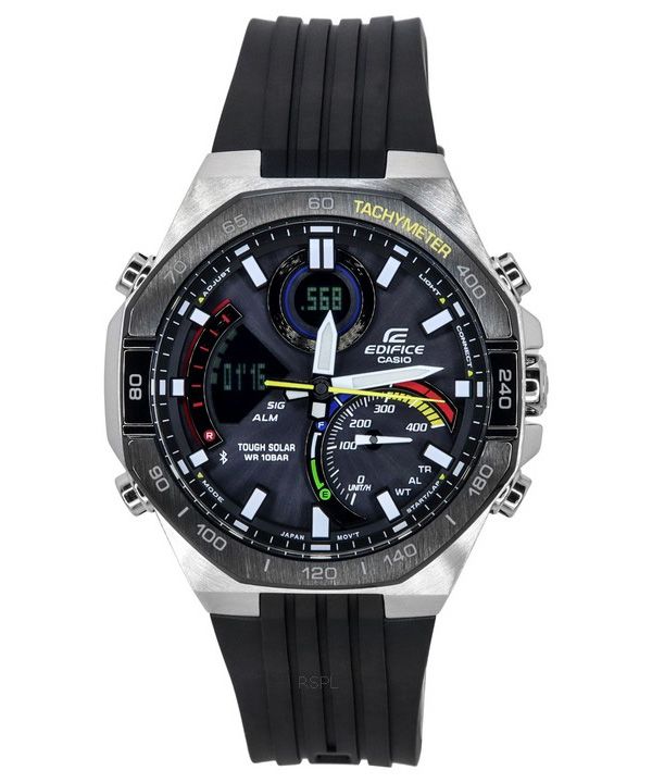 Casio Edifice Analog Digital Mobillänk Black Dial Tough Solar ECB-950MP-1A 100M Herrklocka