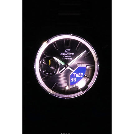 Casio Edifice Analog Digital Smartphone Link Rostfritt Stål Grå Urtavla Quartz ECB-S10D-8A 100M Herrklocka