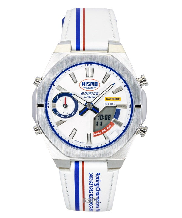 Casio Edifice Analog Digital NISMO Heritage Edition Smartphone Link Silverfärgad urtavla Quartz ECB-S10NIS-7A 100M Herrklocka