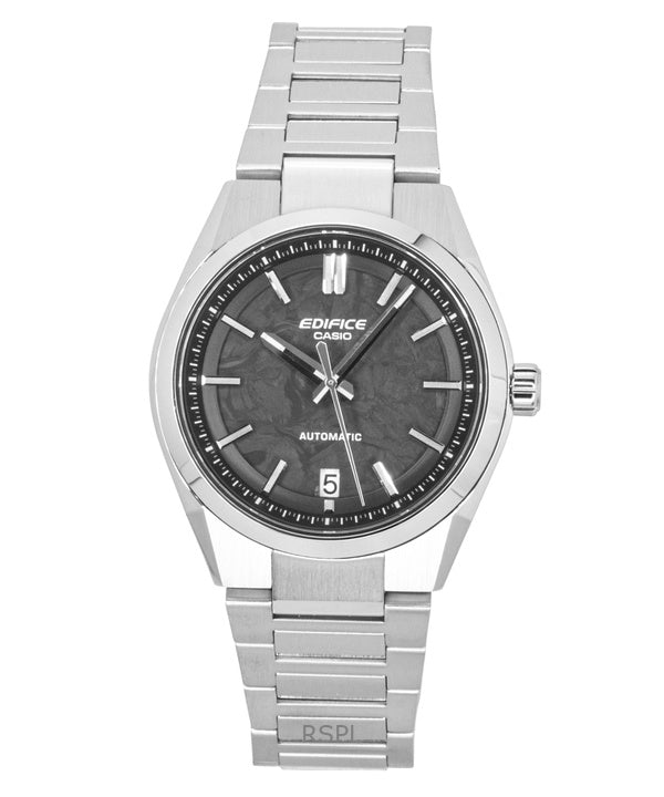 Casio Edifice analog rostfritt stål smidd kolfiber grå urtavla automatisk EFK-100CD-1A 100M herrklocka