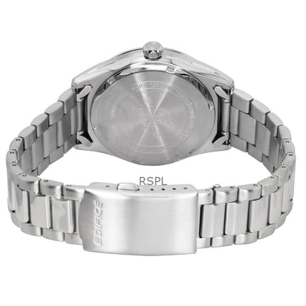 Casio Edifice analog rostfritt stål vit urtavla kvarts EFV-160D-7A 100M herrklocka