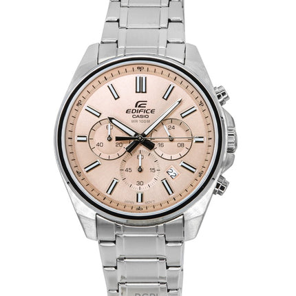 Casio Edifice Analog Standard Kronograf Rosa Urtavla Quartz EFV-650D-4AV 100M Herrklocka