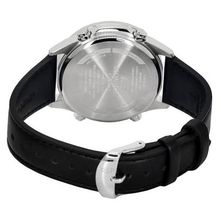 Casio Edifice Analog Digital Läderrem Grå Urtavla Quartz EFV-C120L-8A 100M Herrklocka