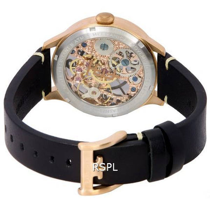 Thomas Earnshaw Baron Skeleton Urtavla i äkta läder Automatisk ES-8231-03 herrklocka