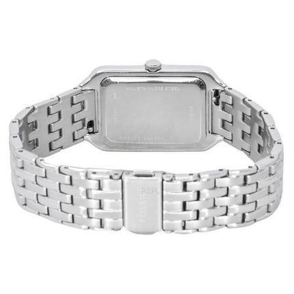 Fossil Raquel Rostfritt Stål Vit Pärlemor Urtavla Quartz ES5306 Damklocka