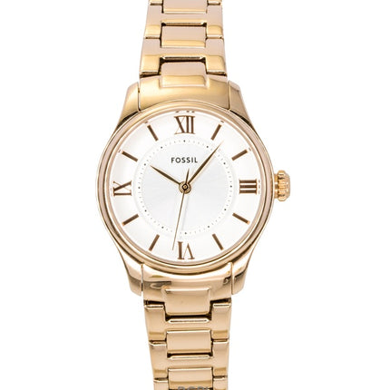 Fossil Gilmore roséguld rostfritt stål silver urtavla kvarts ES5420 damklocka