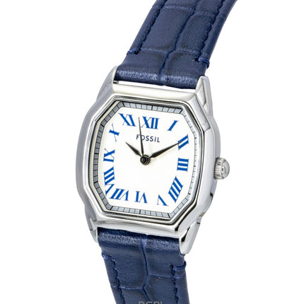 Fossil Harlow krokodilläder krämfärgad urtavla kvarts ES5425 damklocka