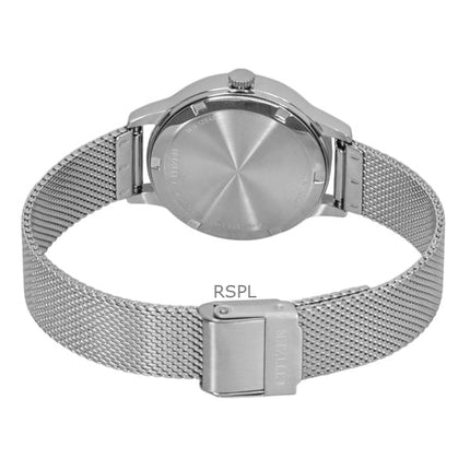 Citizen Elegance rostfritt stål vit urtavla Eco-Drive EW2621-75A 100M damklocka