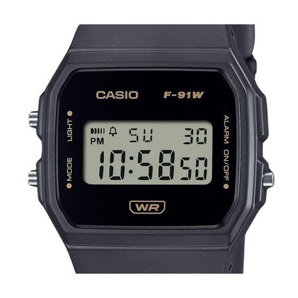 Casio POP digital grå biobaserad hartsrem Quartz F-91WB-8A unisexklocka