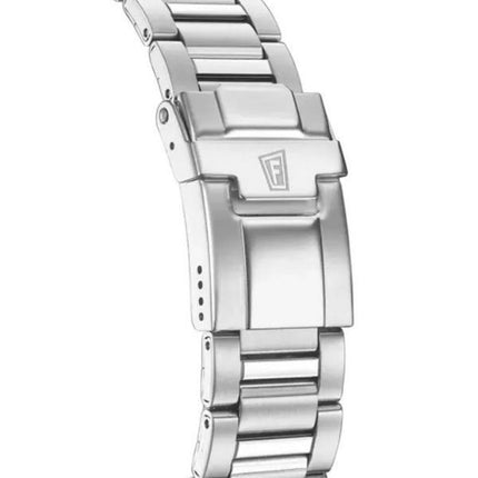 Festina tidlös kronograf rostfritt stål svart urtavla Quartz F20560-5 100M herrklocka