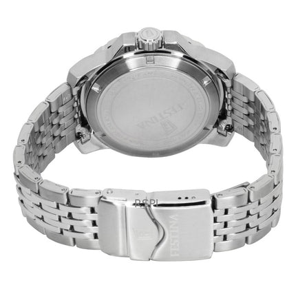 Festina rostfritt stål med blå urtavla, kvarts, dykarklocka F20661-1 200M, herrklocka