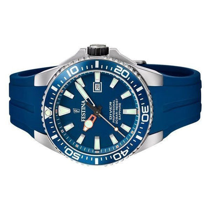 Festina The Originals gummiband Blue Dial Quartz Diver',s F20664-1 200M herrklocka