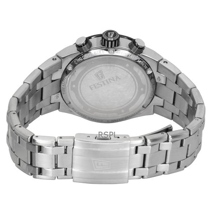 Festina Chrono Bike Kronograf Rostfritt Stål Svart Urtavla Quartz F20670-6 100M Herrklocka