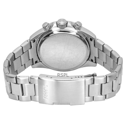 Fossil Autocross multifunktionsklocka i rostfritt stål med grön urtavla och kvarts FS6127 herrklocka