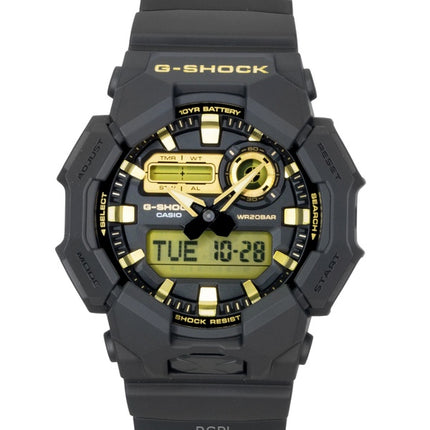 Casio G-Shock analog digital biobaserad hartsrem svart urtavla kvarts GA-010GB-1A9 200M herrklocka