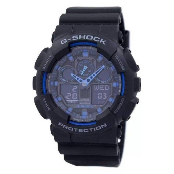 Casio G-Shock World Time Alarm GA-100-1A2 GA-100 Herrklocka