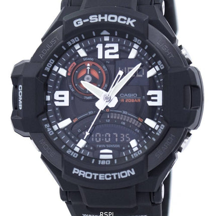 Casio G-Shock GRAVITYMASTER Twin Sensor GA-1000-1A mäns klocka