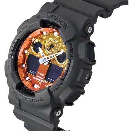 Casio G-Shock Analog Digital Resin Armband Flerfärgad Urtavla Quartz GA-100FL-8A 200M herrklocka