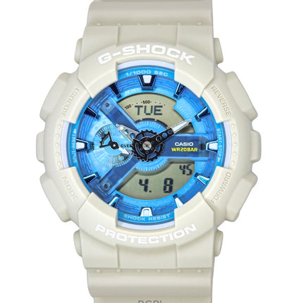 Casio G-Shock Analog Digital Bio-Based Resin Blue Dial Quartz GA-110AS-5A 200M herrklocka