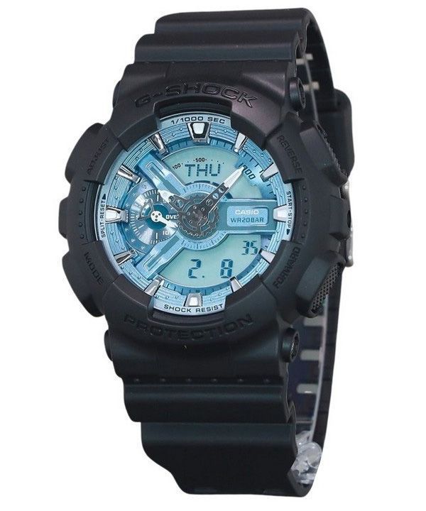 Casio G-Shock Analog Digital Resin Armband Ocean Blue Dial Quartz GA-110CD-1A2 200M herrklocka