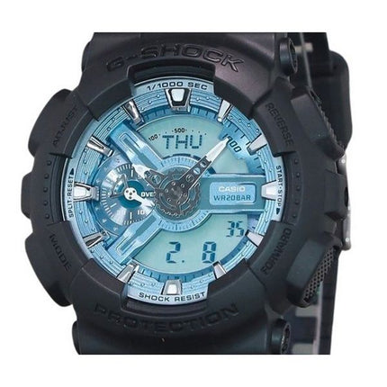 Casio G-Shock Analog Digital Resin Armband Ocean Blue Dial Quartz GA-110CD-1A2 200M herrklocka
