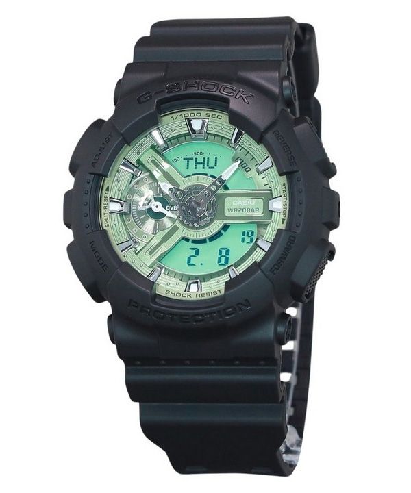 Casio G-Shock Analog Digital Resin Arm Mint Green Urtavla Quartz GA-110CD-1A3 200M herrklocka