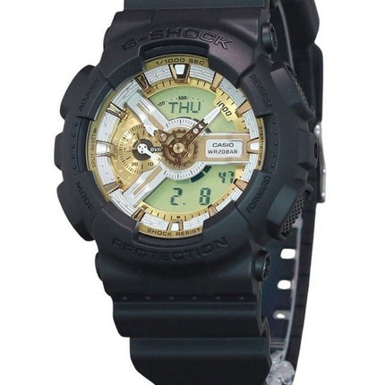 Casio G-Shock Analog Digital Resin Armband Guld Urtavla Quartz GA-110CD-1A9 200M herrklocka