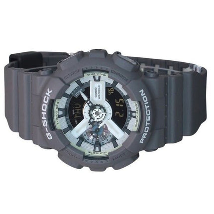 Casio G-Shock Hidden Glow Series Analog Digital Resin Armband Grå Urtavla Quartz GA-110HD-8A 200M herrklocka