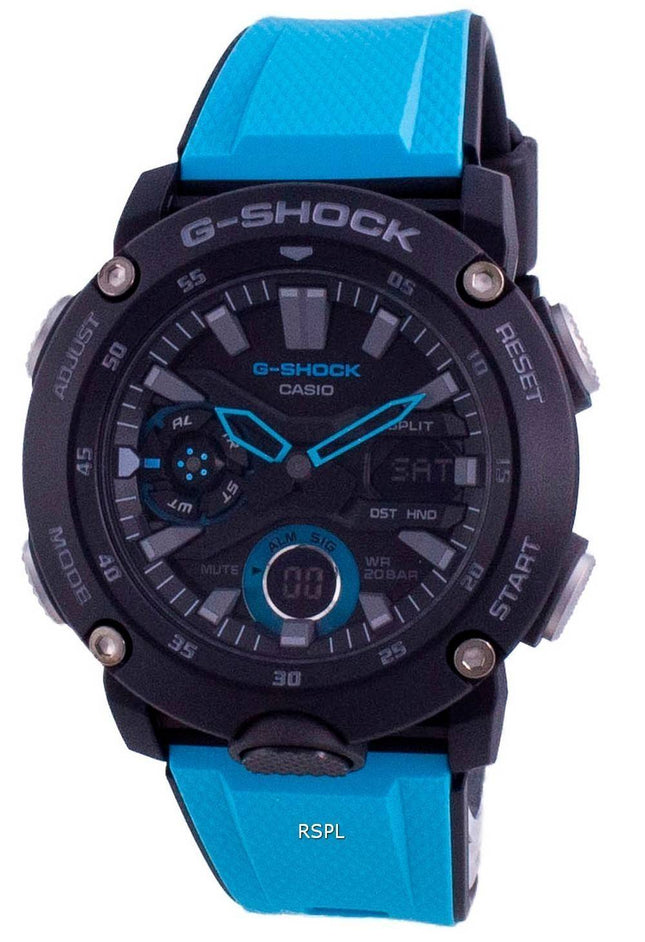 Casio G-Shock Standard Analog Digital Carbon Core Diver&#39,s GA-2000-1A2 GA2000-1A2 200M Herrklocka