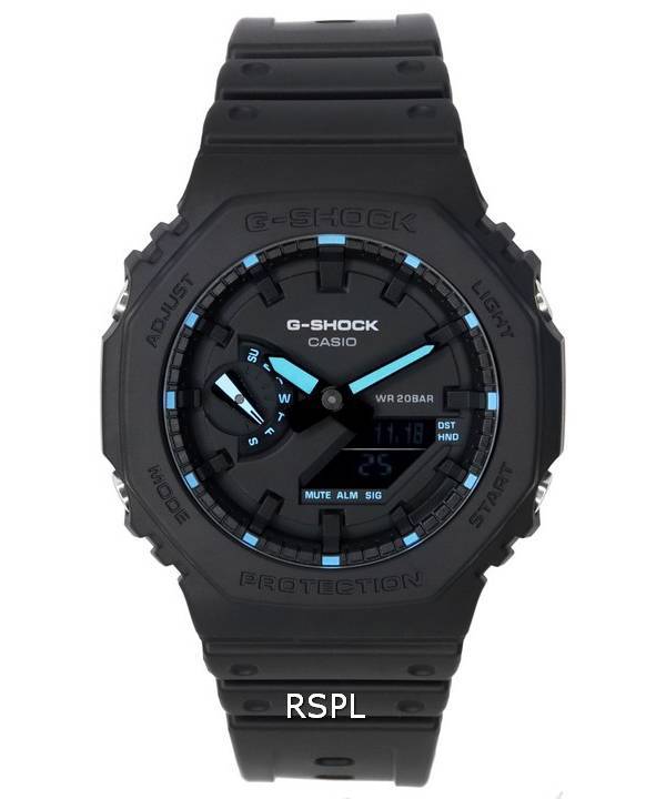 Casio G-Shock Neon Accent Analog Digital Quartz GA-2100-1A2 GA2100-1A2 200M herrklocka