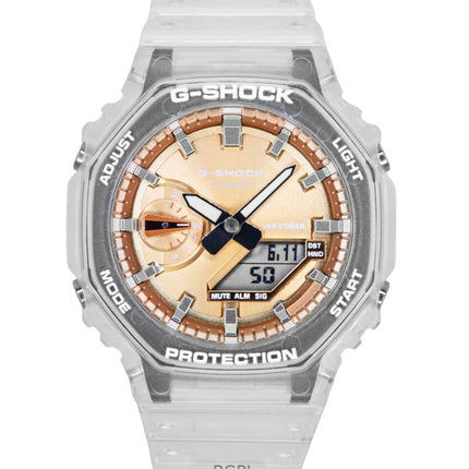 Casio G-Shock analog digital hartsarmband bronsfärgad urtavla kvarts GA-2100BM-7A5 200M unisexklocka