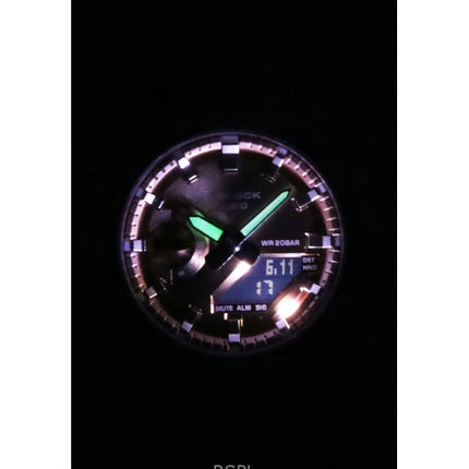 Casio G-Shock analog digital hartsarmband bronsfärgad urtavla kvarts GA-2100BM-7A5 200M unisexklocka